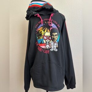 FROST ORIGINALS Bad Guy Fleece Jacket Men's Size 2X, Black, RARE, Scarface Movie